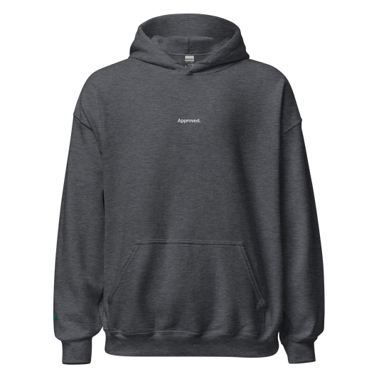 Unisex hoodie - Embroidered "Approved/Denied"